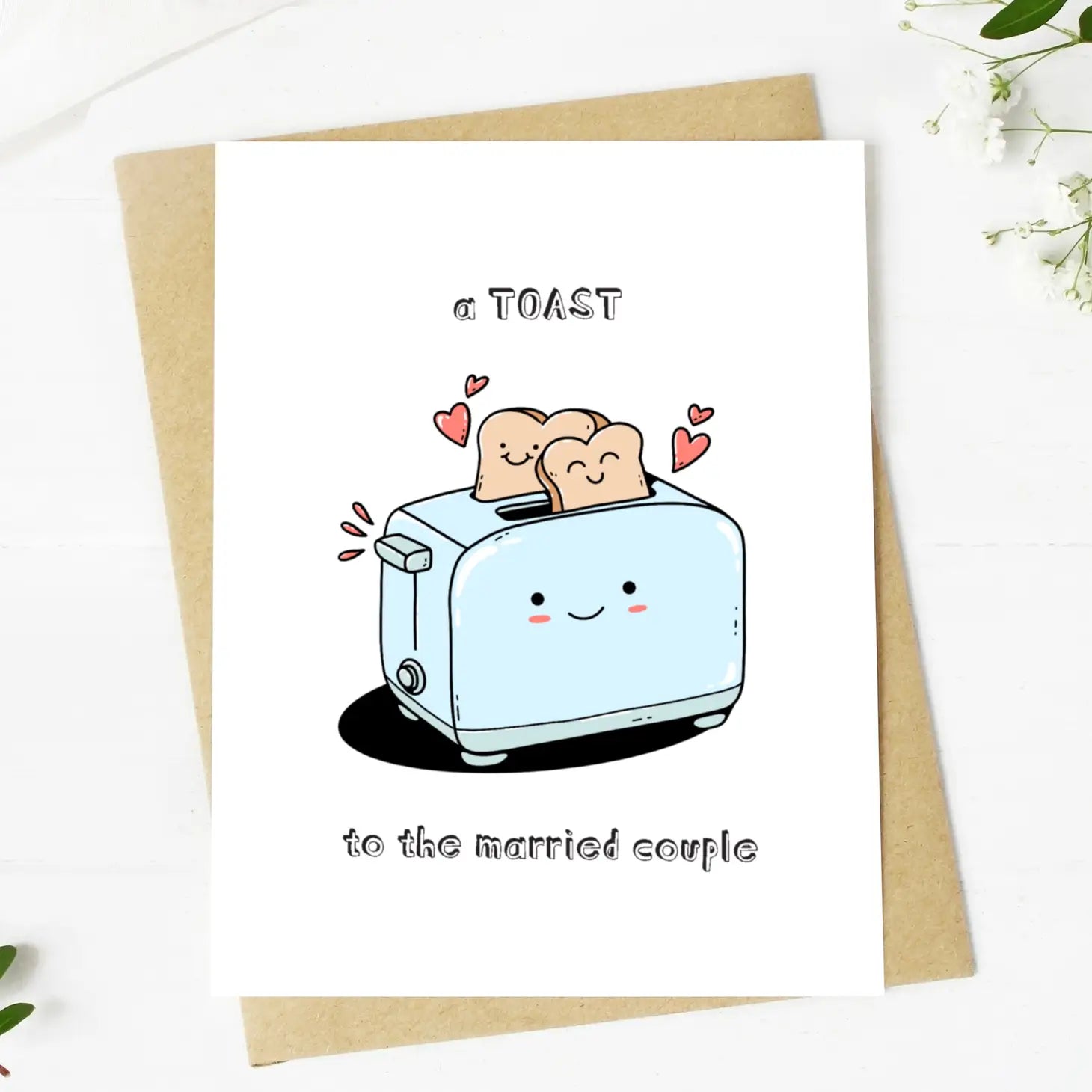 Toast To The Married Couple - Greeting Card