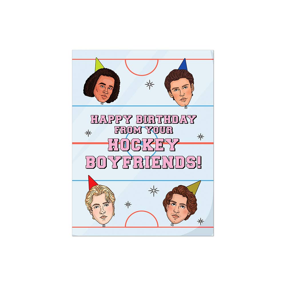 Birthday Hockey Boyfriends | Greeting Card