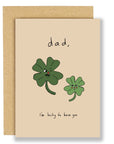 Lucky Clover Dad | Greeting Card
