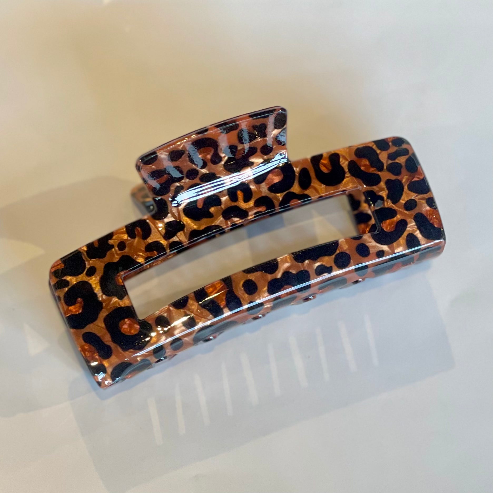 Animal Print Claw Clips