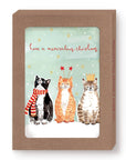 Cats Meowvelous Christmas Boxed Holiday Cards  - Set of 10