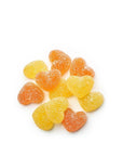 Vegan Sour Peach Hearts Gummy Candies