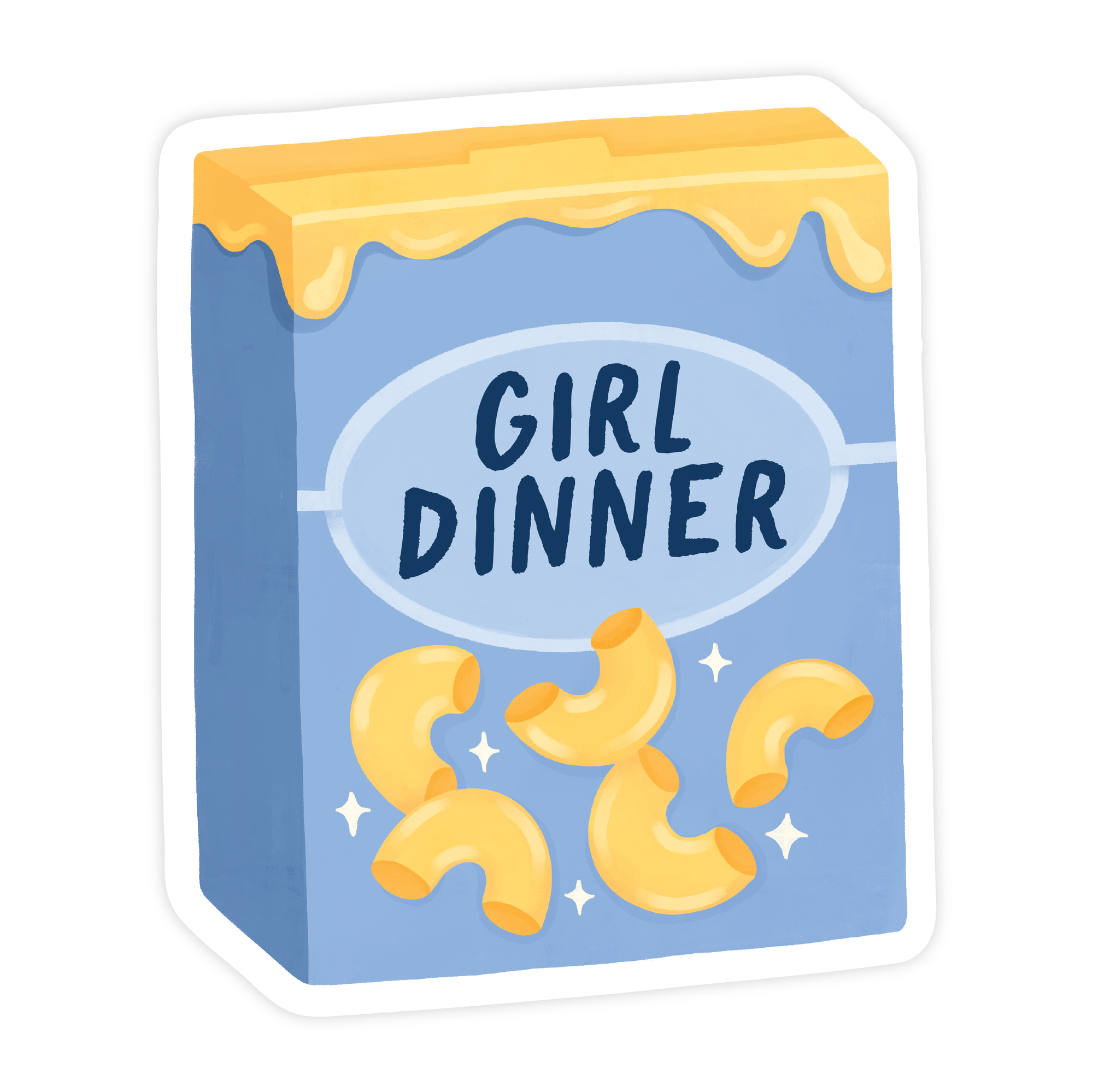 Girl Dinner Vinyl Sticker