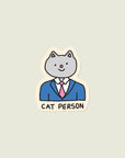Cat Person Sticker
