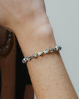 Lujain Beaded Bracelet- Black