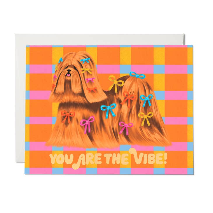 Puppy Vibe - Greeting Card