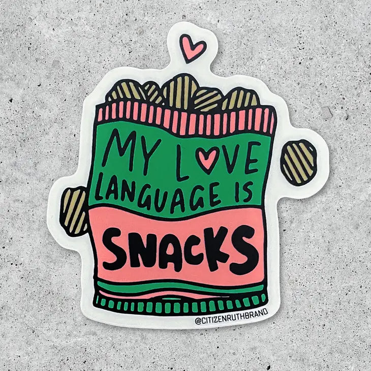 My Love Language Is Snacks | Sticker