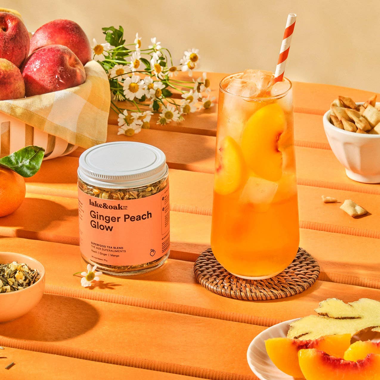 Ginger Peach Glow Tea