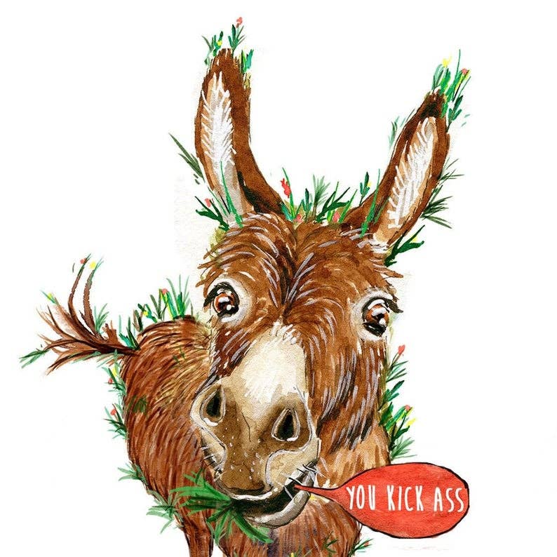 Grassy Ass Thanks - Funny Thank You Card