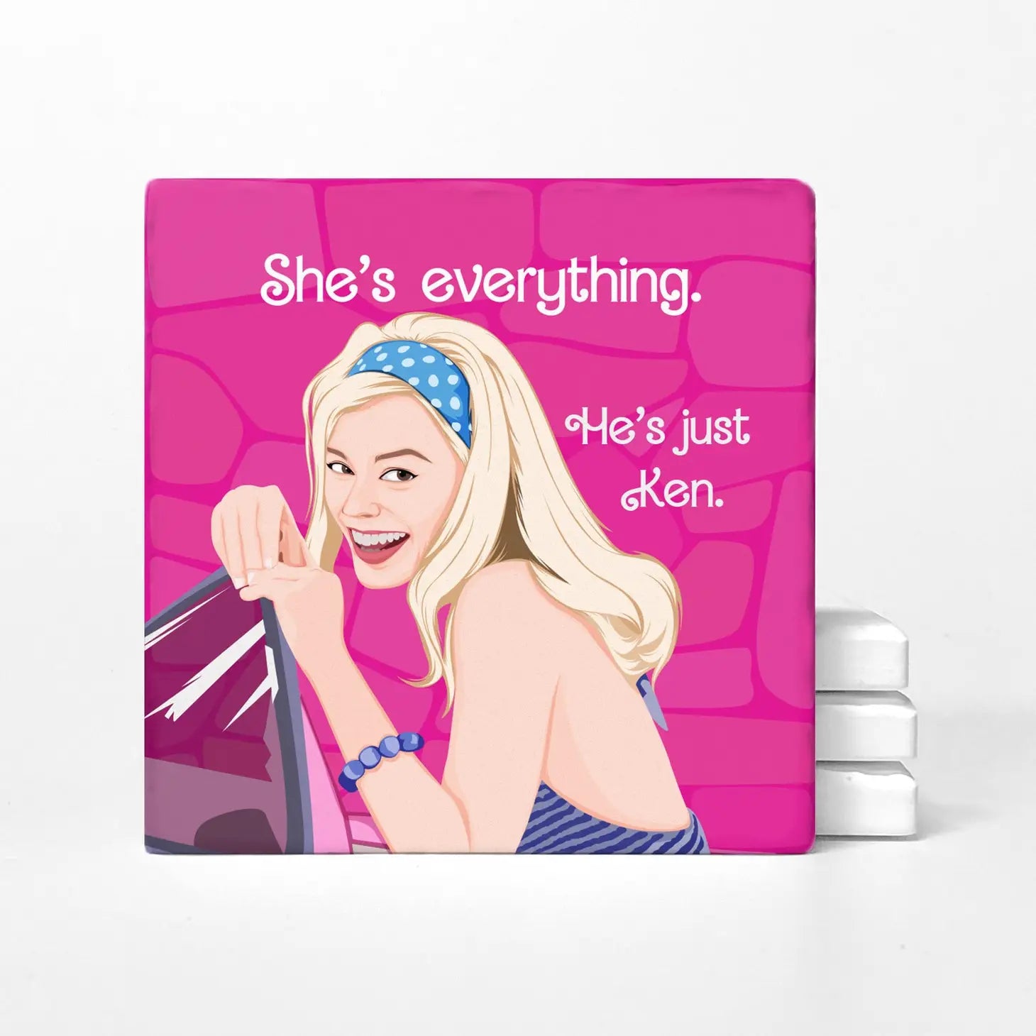 Barbie Is Everything Ceramic Coaster