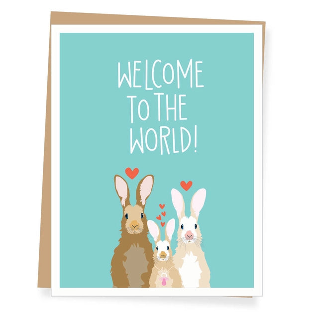Welcome Rabbit New Baby | Greeting Card