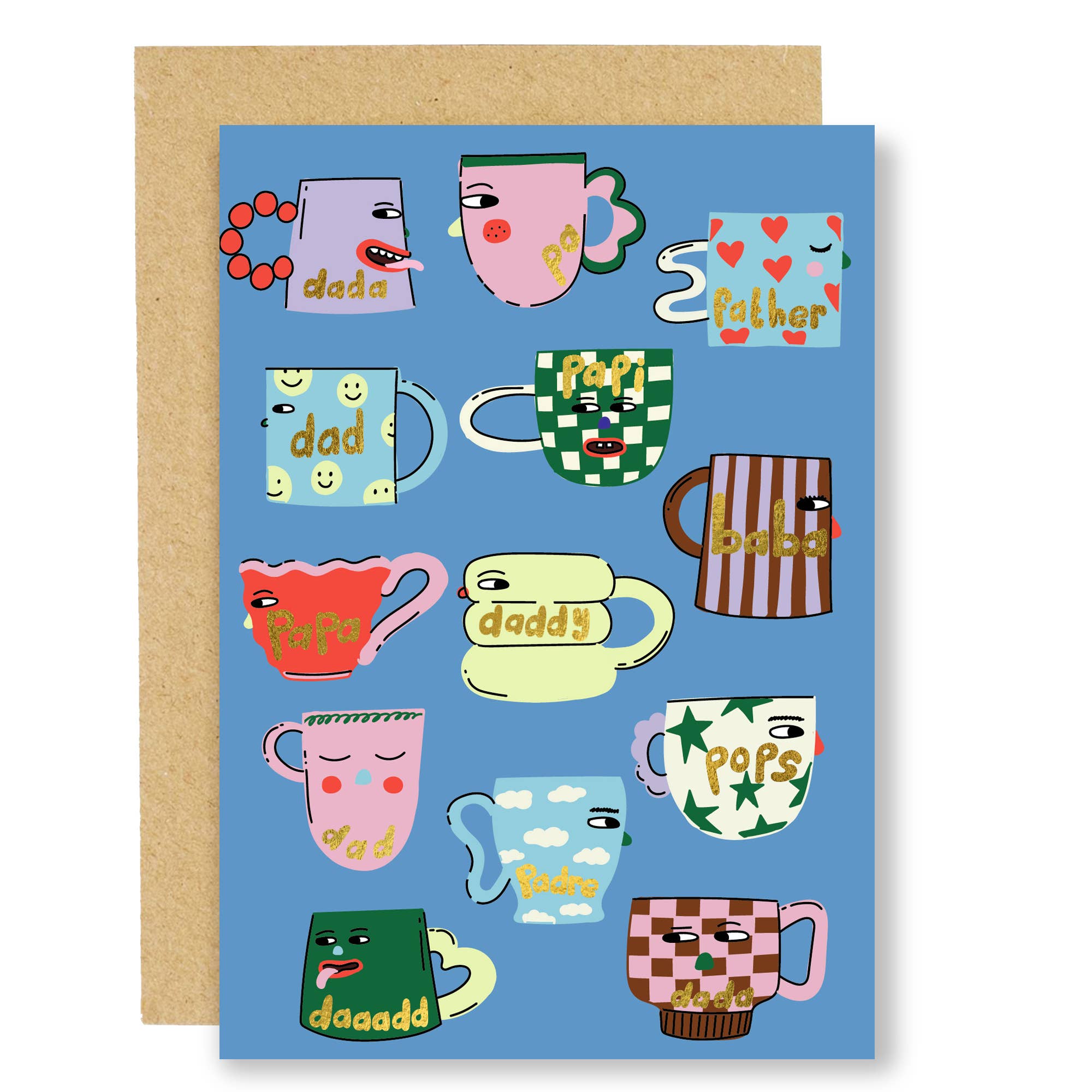 Papa Mugs | Greeting Card