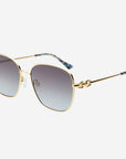 Lea Sunnies: Gold/Gradient Gray
