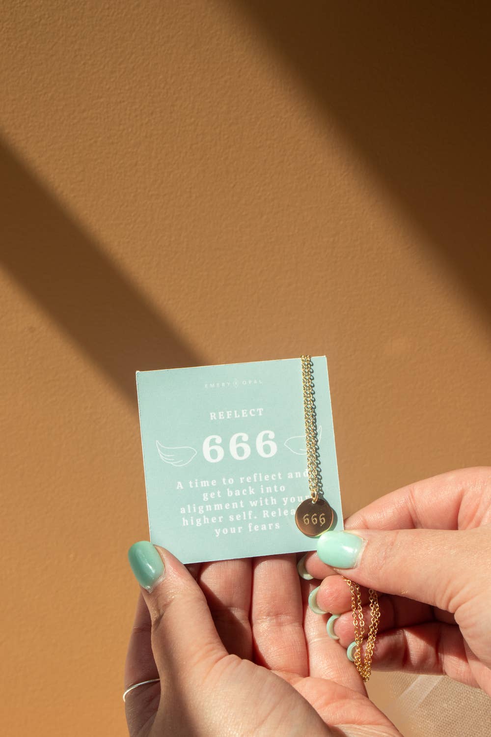 Round Angel Number Necklace