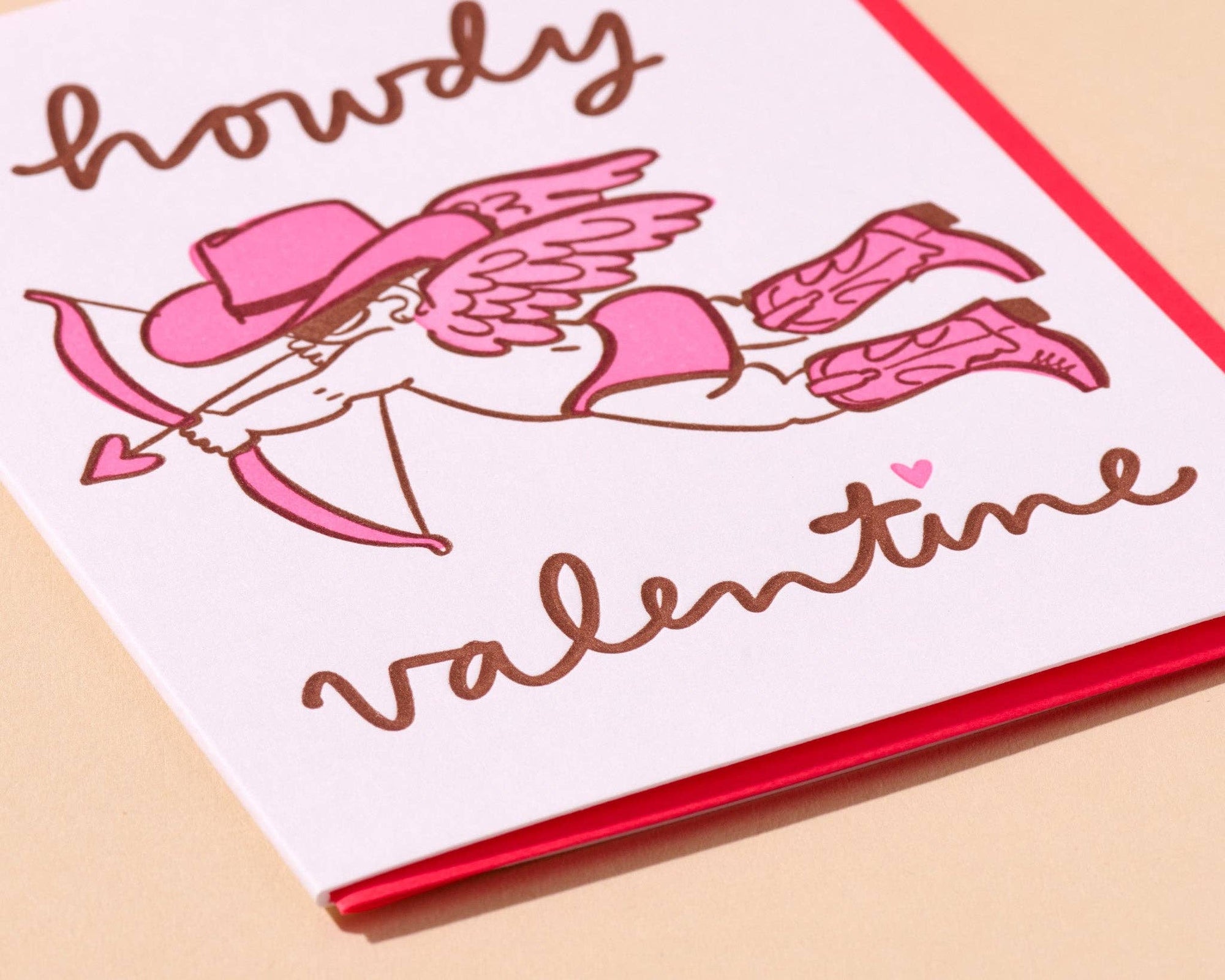 Howdy Cupid Western  | Greeting Card