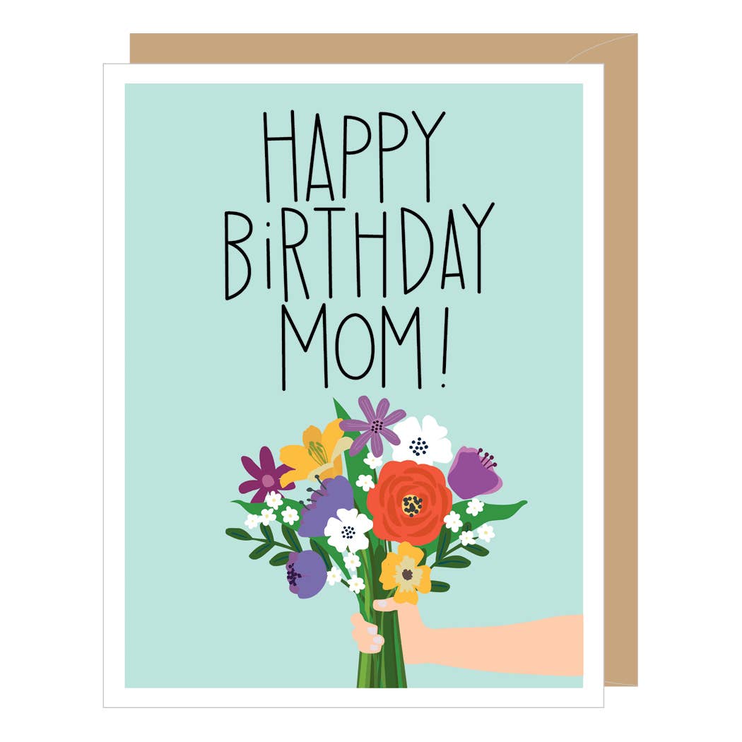 Flower Bouquet Mom | Greeting Card