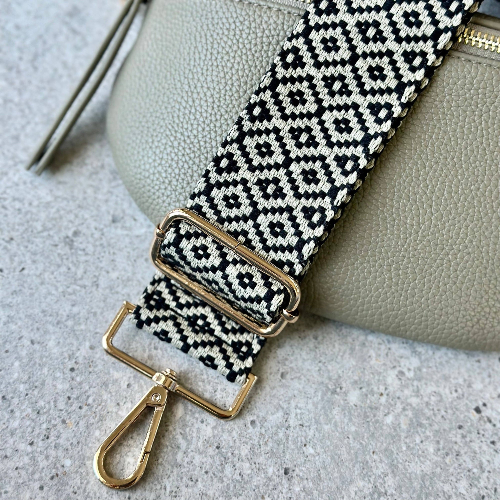 Crossbody handbag green leather purse bum bag