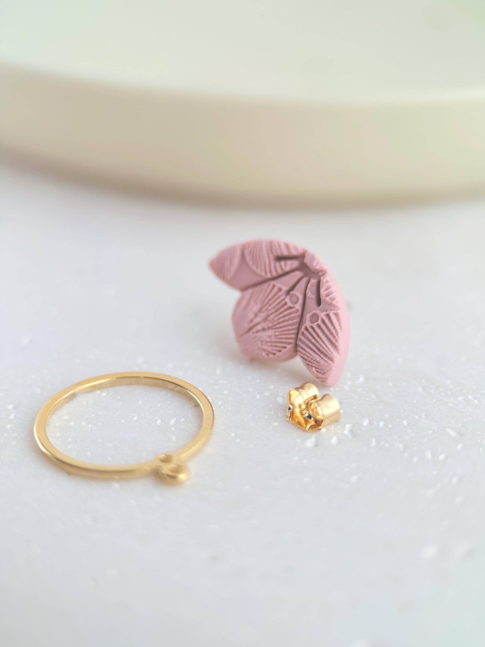 Cherry Blossom Ear Jacket: Ivory