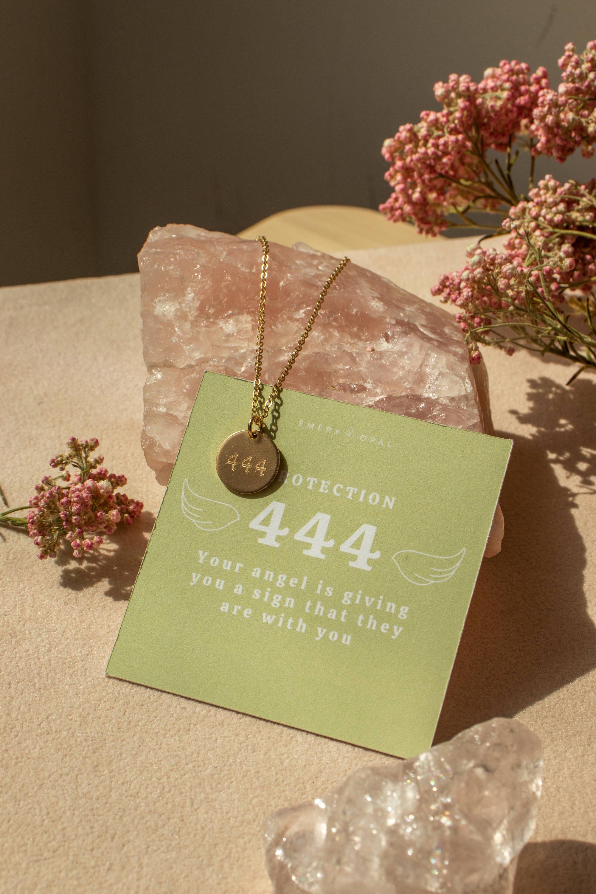 Round Angel Number Necklace