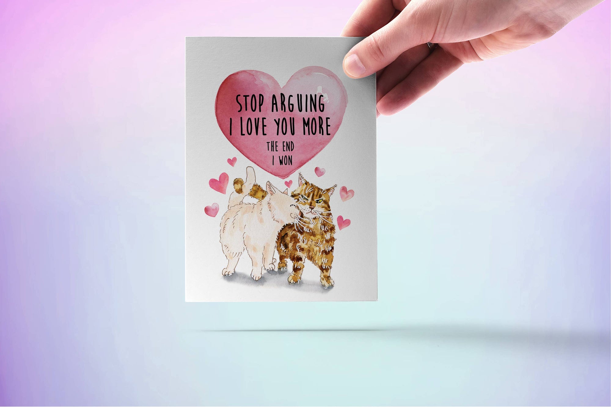 Love Argument Cats - Funny Anniversary Card