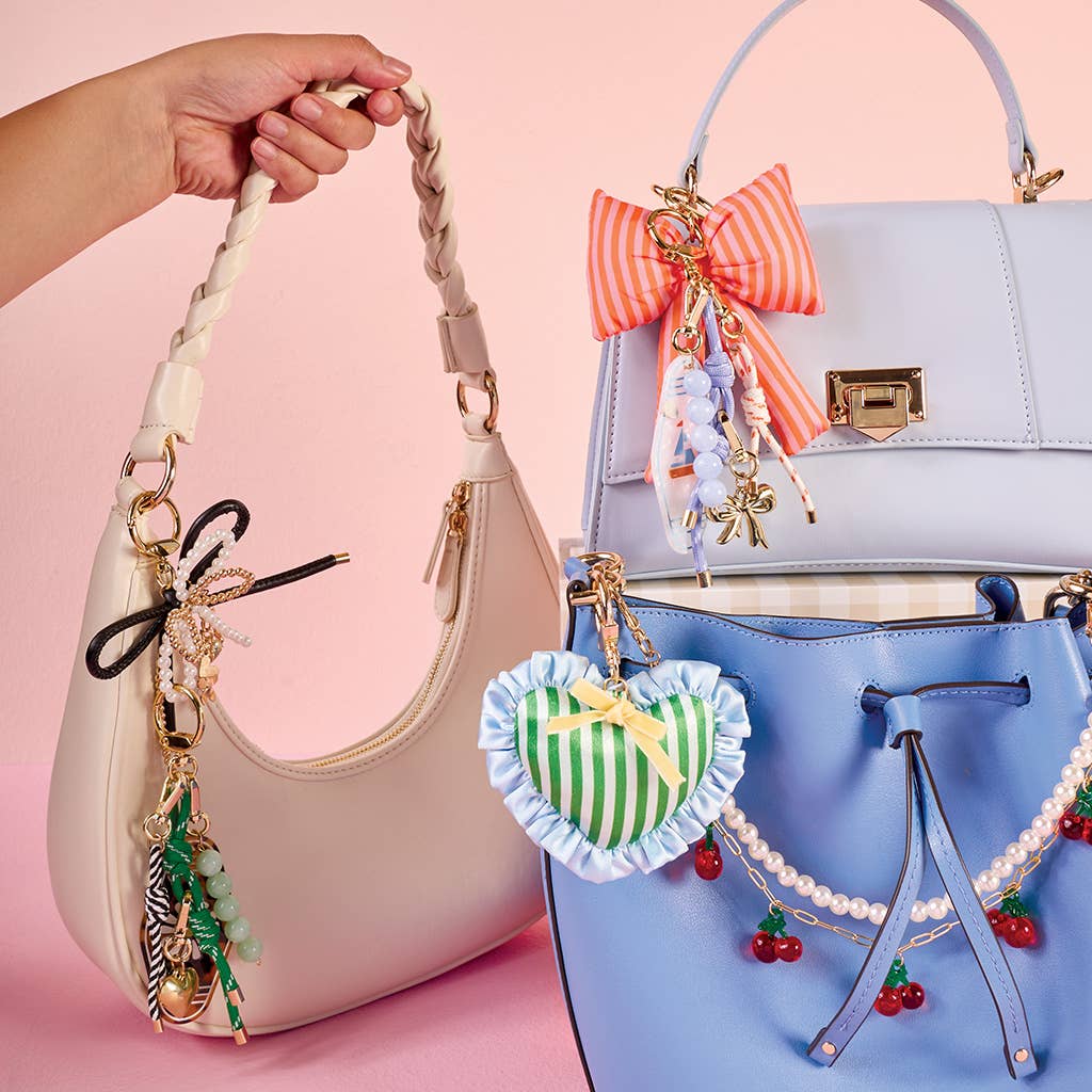 Mini Mirror Bag Charm: Seashell