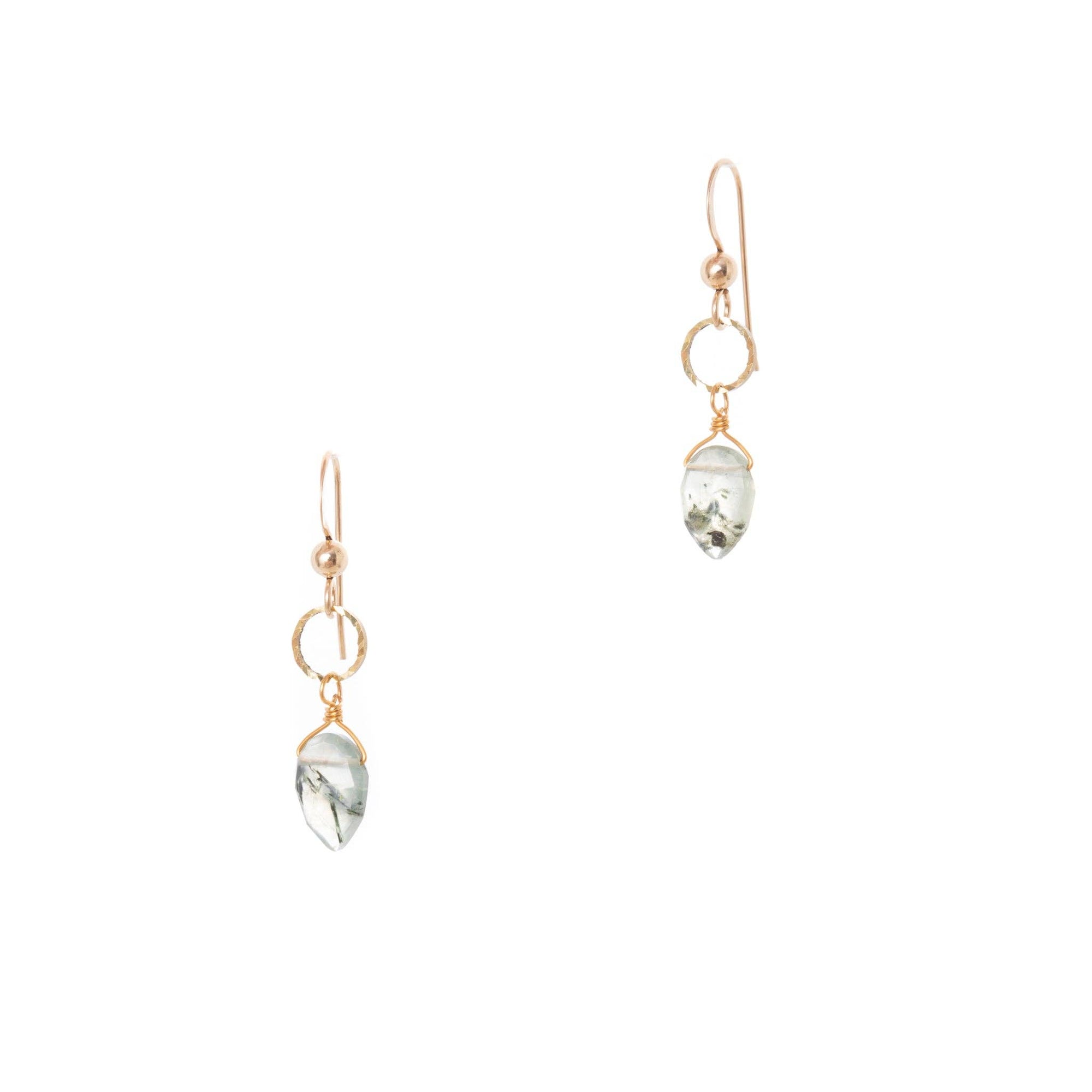 Bia Earrings: Prehnite
