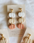 Pumpkin Dangle Clay Earrings | B