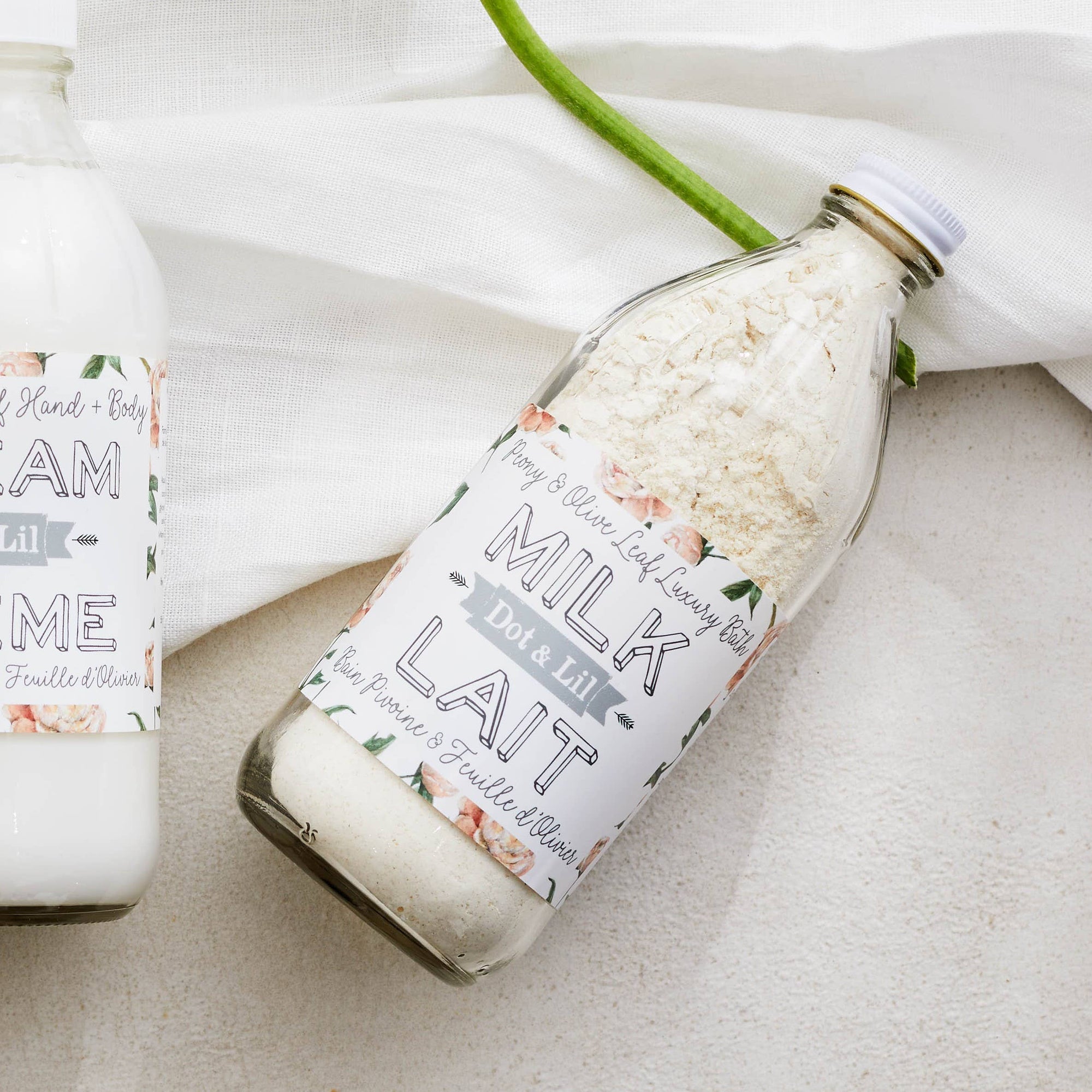 Peony &amp; Olive Leaf Milk Bath