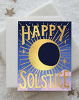 Solstice Moon Holiday Card