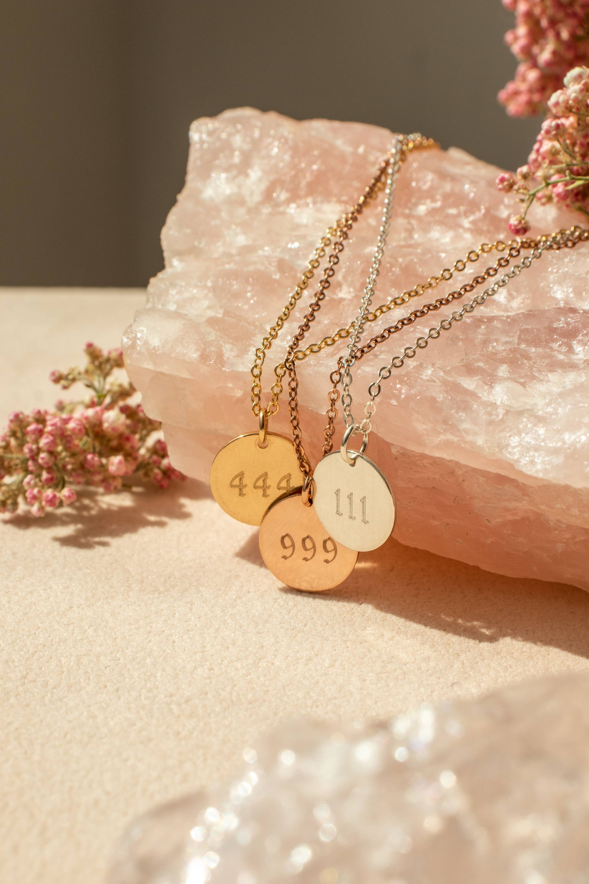 Round Angel Number Necklace
