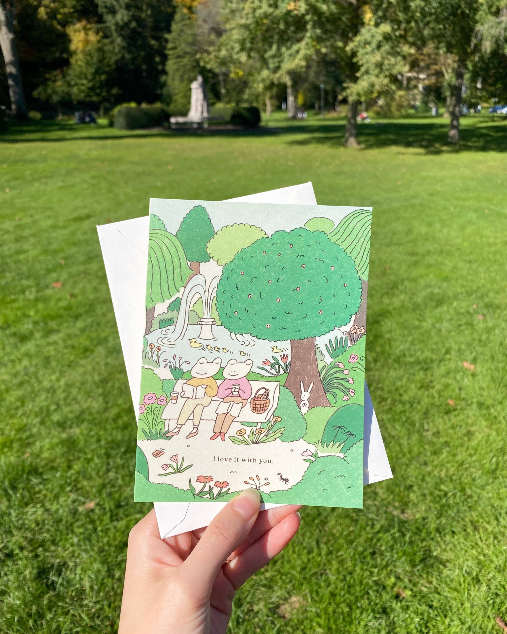Peaceful Park - Just Because Card