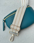 Crossbody Handbag:  Turquoise Leather