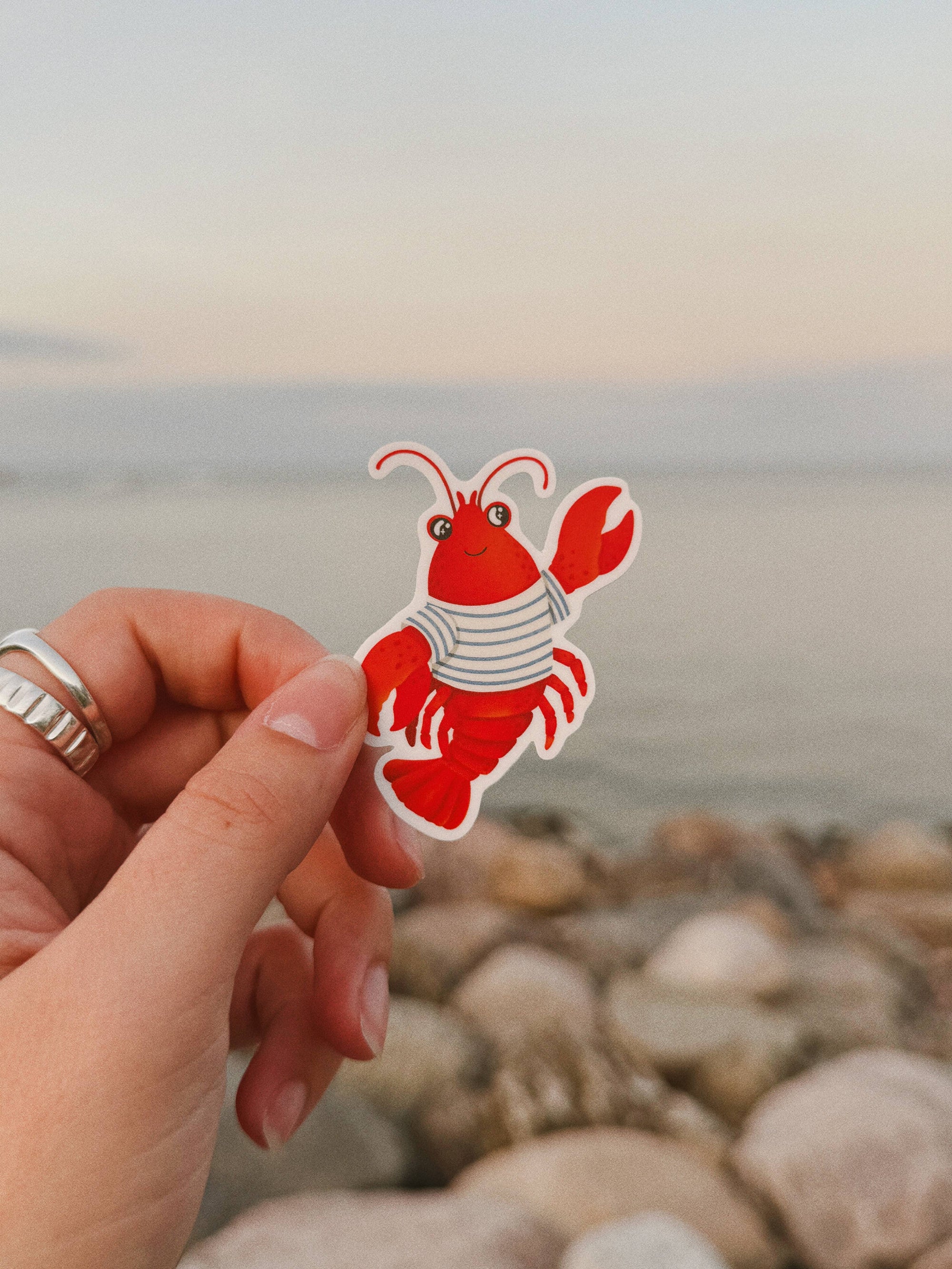 Nautical Lobster Vinyl Sticker
