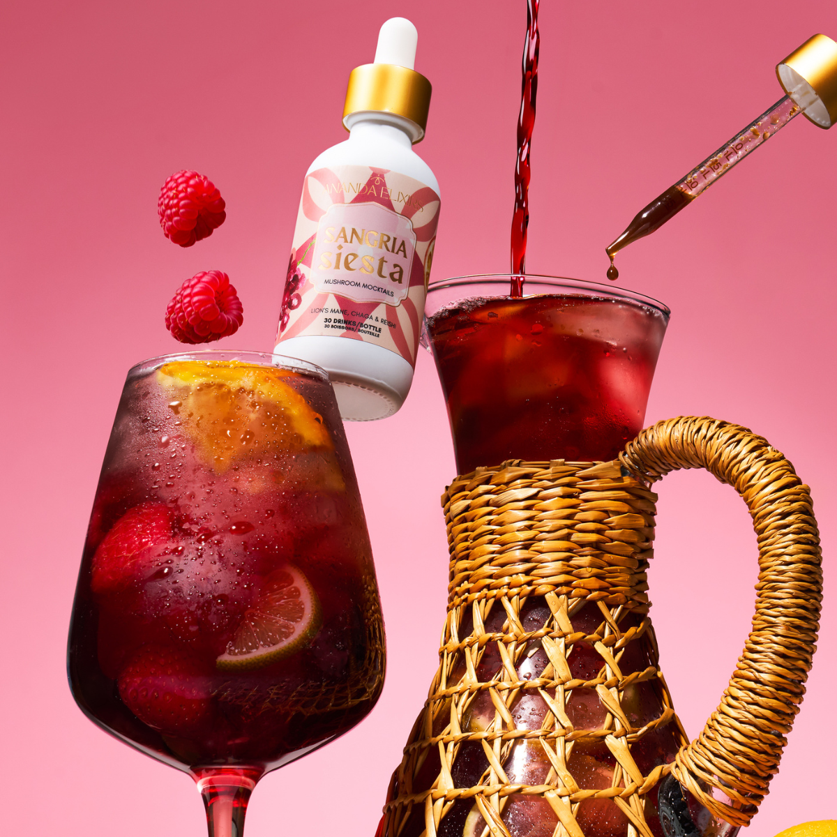 Mushroom Mocktails: Sangria