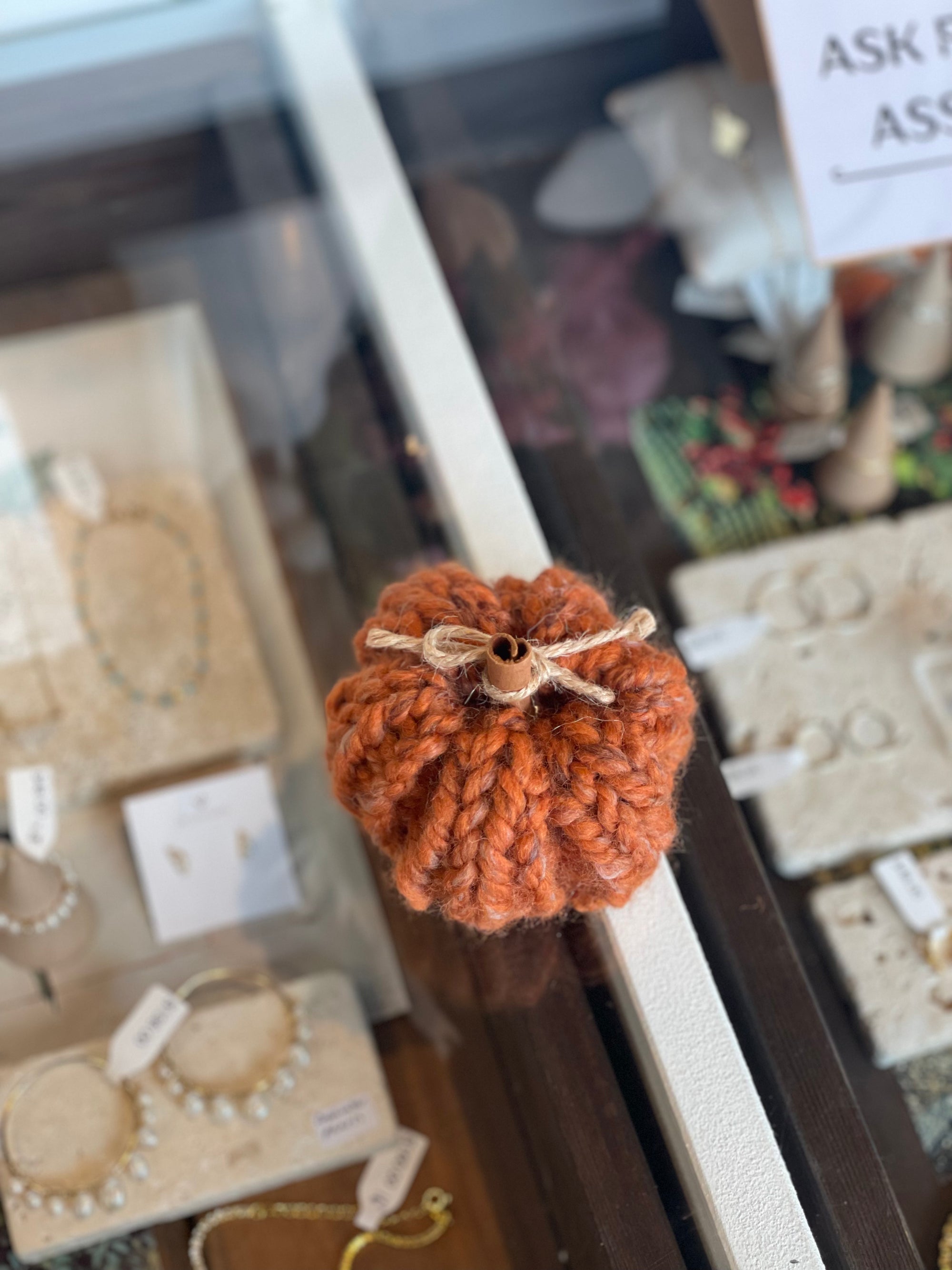 Knitted Pumpkin (Various Sizes)