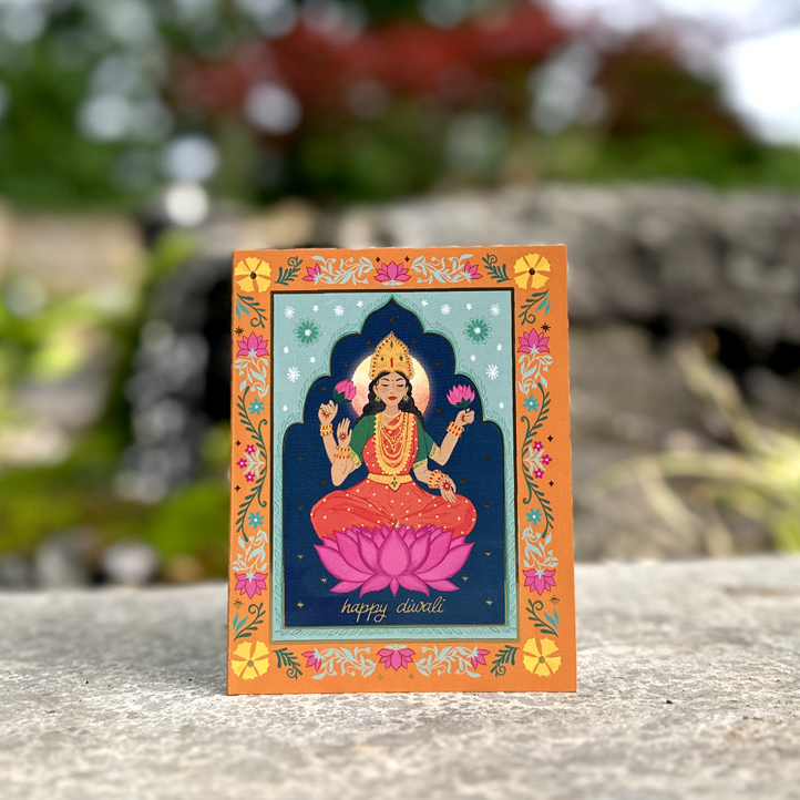Diwali Lakshmi Greeting Card