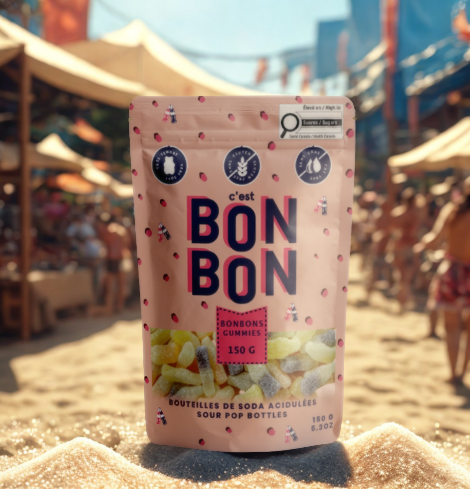 Sour Pop Bottles: Gummy Candies