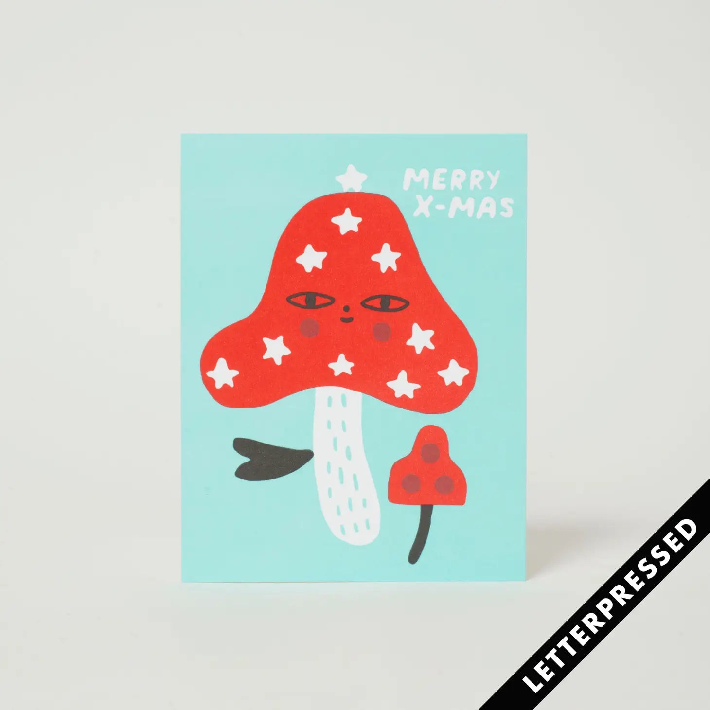 Merry Christmas Mushroom - Greeting Card