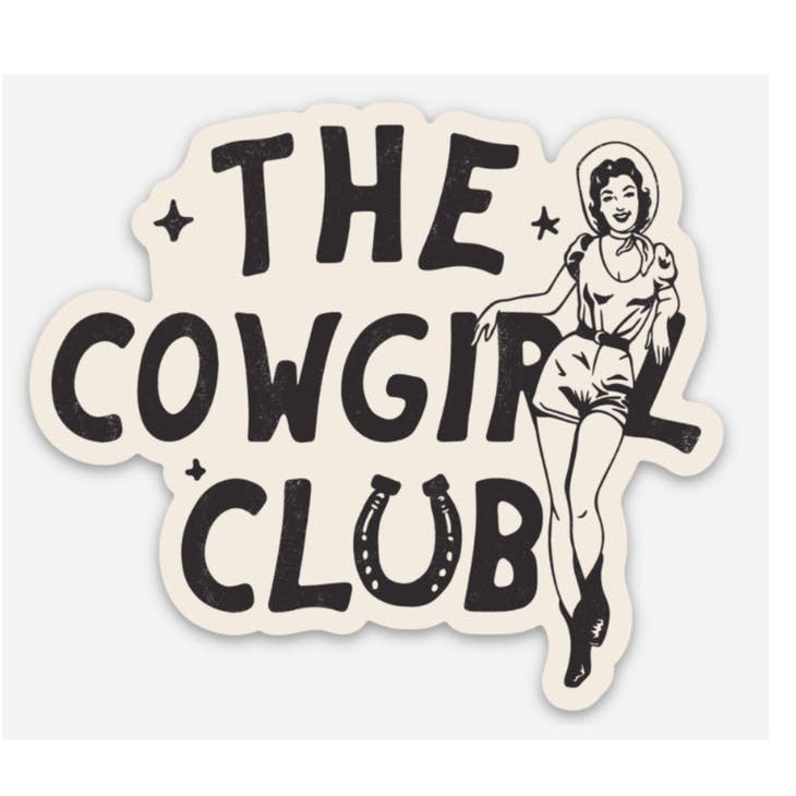 Cowgirl Club Sticker