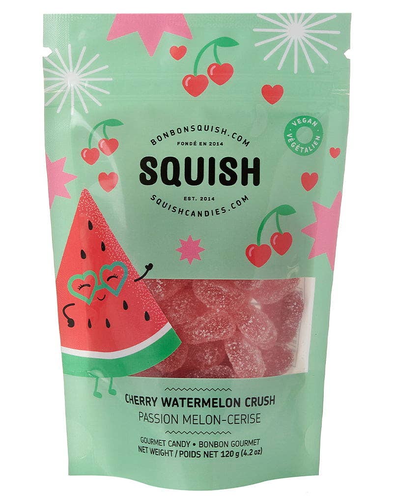 Vegan Cherry Watermelon Crush Gummy Candies