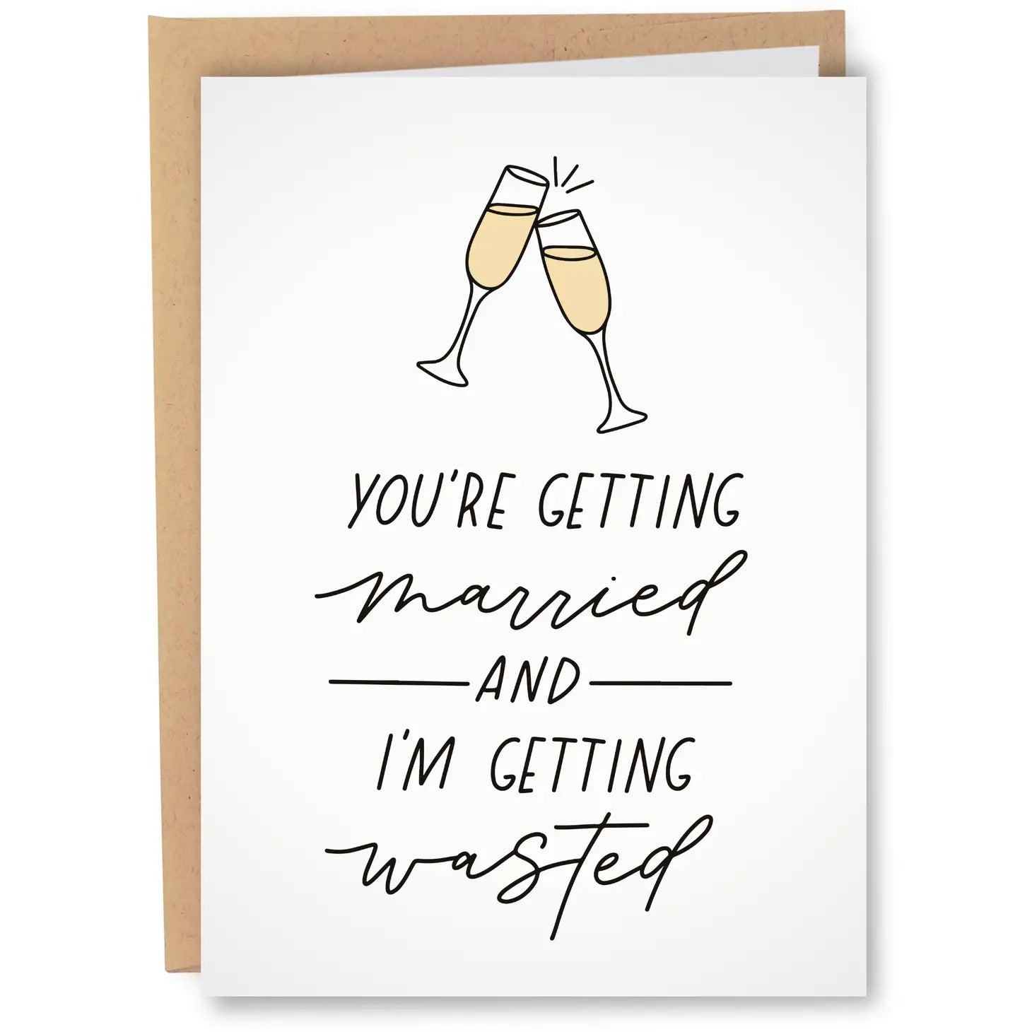 Married And Wasted - Greeting Card