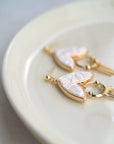 Art Deco Earrings: Ivory