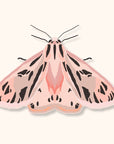 Pink Tiger Moth Sticker