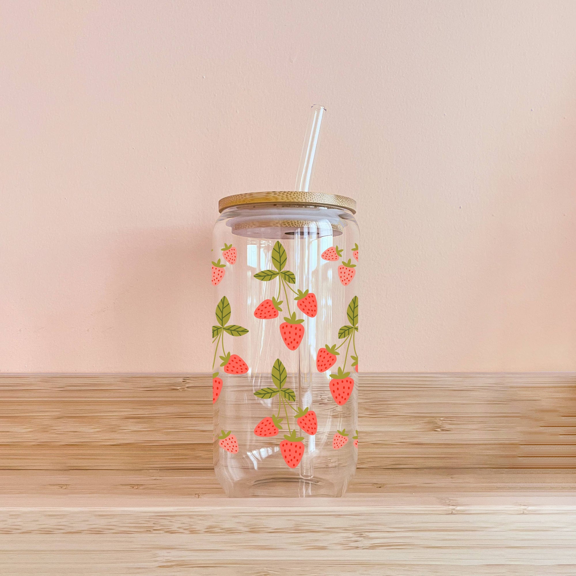 Quebec Strawberries Glass