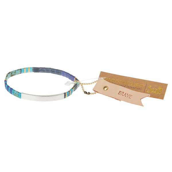 Good Karma Bracelet | Brave: Cobalt/Silver