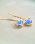 Semi-Circle Pendant Earrings