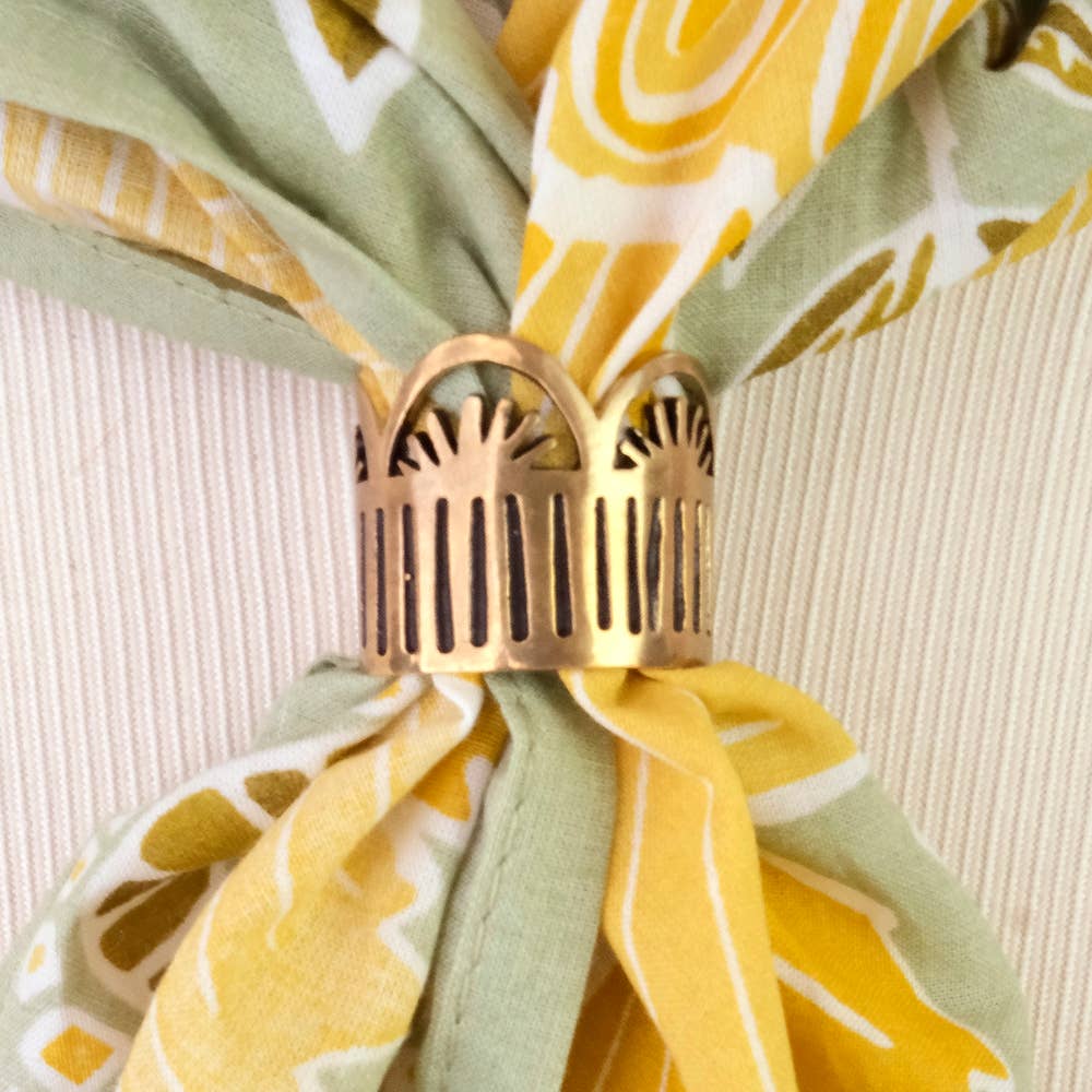 Brass Bandana Slide Ring | Leah