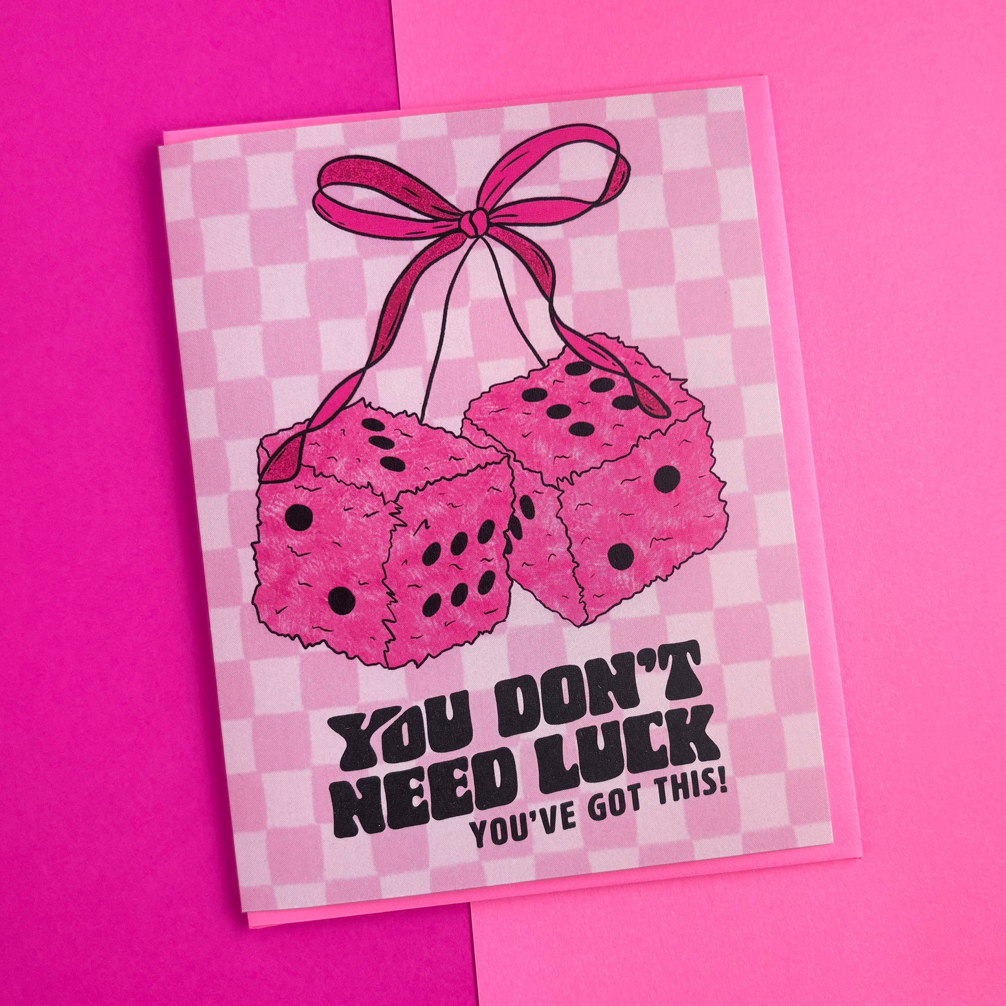 Fuzzy Dice | Greeting Card