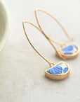 Semi-Circle Pendant Earrings