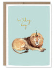 Birthday King Lion Card
